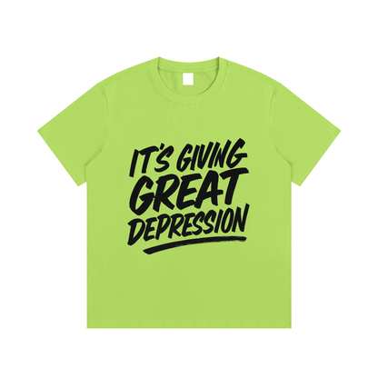 It's Giving Great Depression Cotton T-Shirt