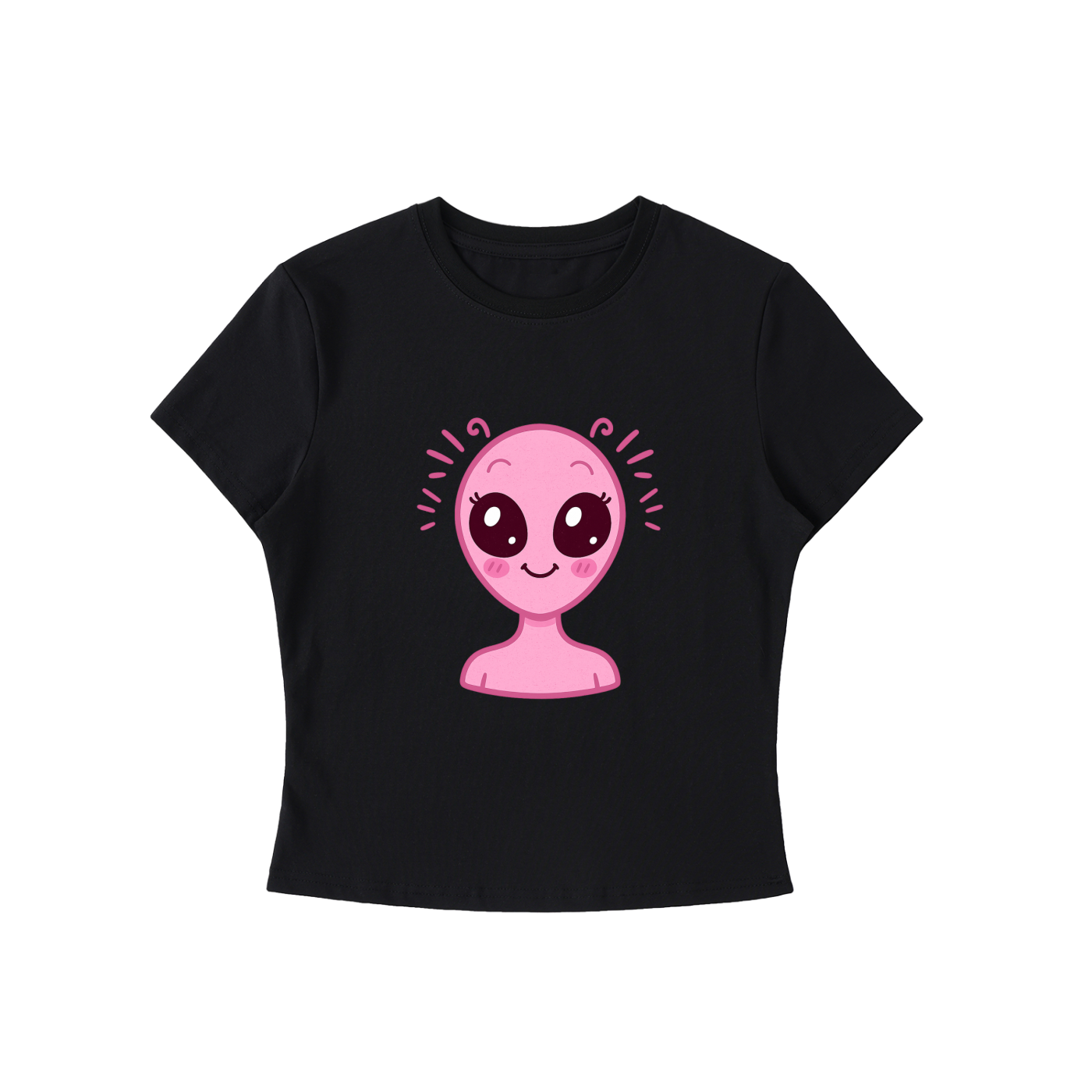 Pink Alien Bodycon T-Shirt