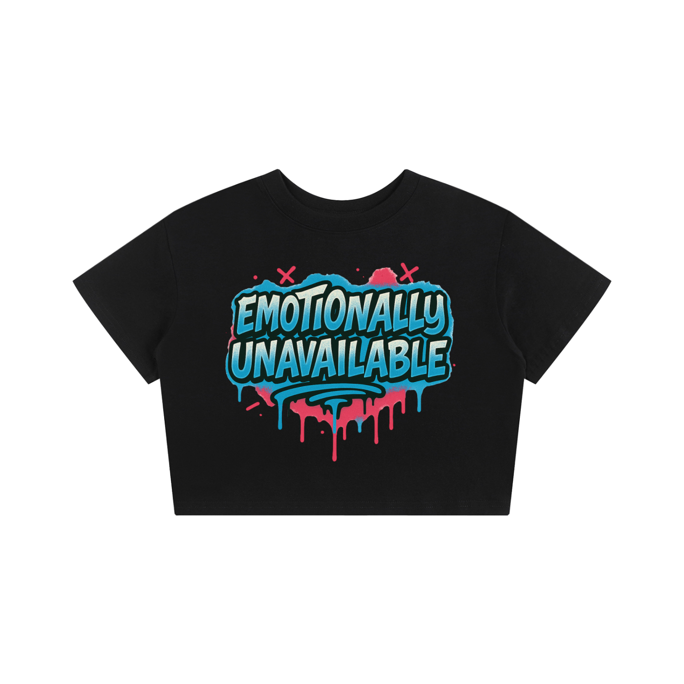 Emotionally Unavailable Cropped Tee