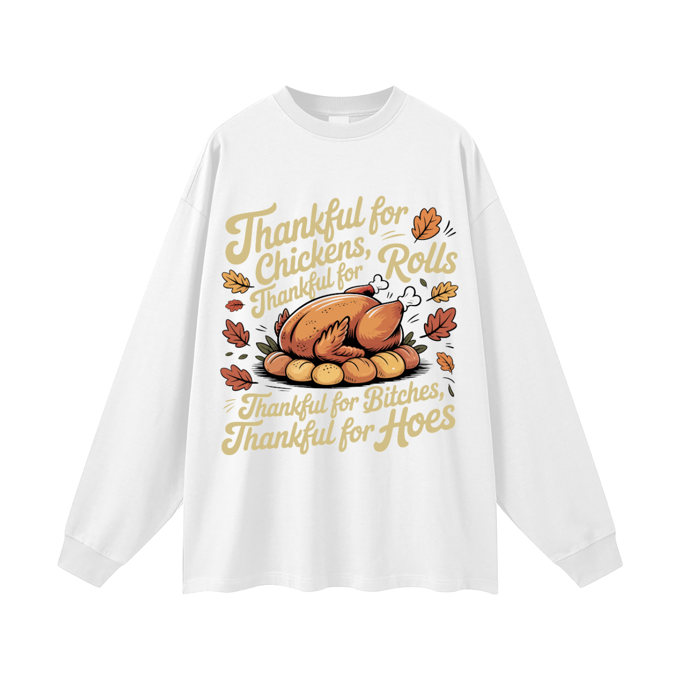 Thanksgiving Oversized Long Sleeve T-Shirt