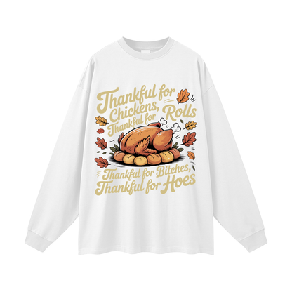 Thanksgiving Oversized Long Sleeve T-Shirt