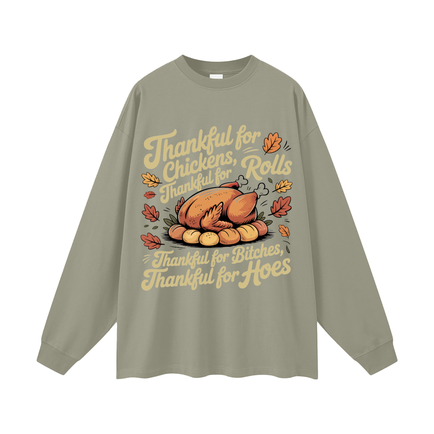 Thanksgiving Oversized Long Sleeve T-Shirt