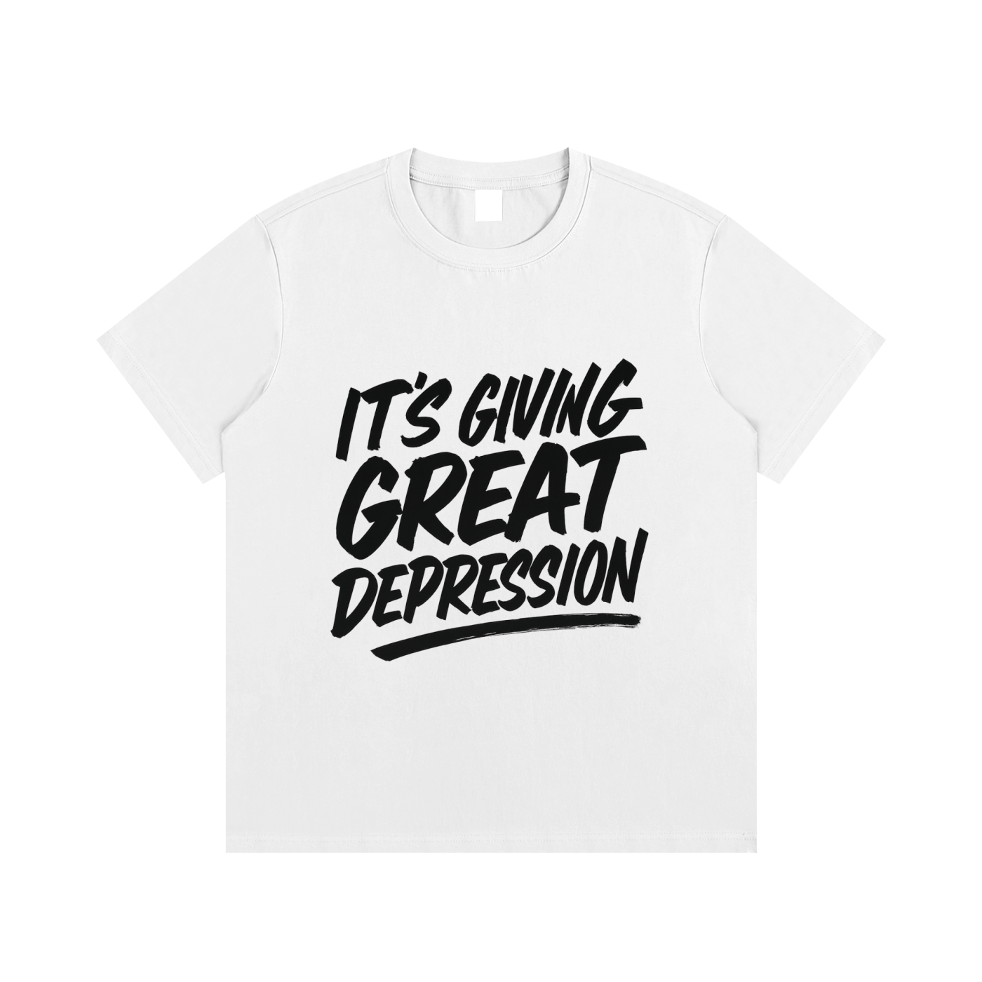 It's Giving Great Depression Cotton T-Shirt