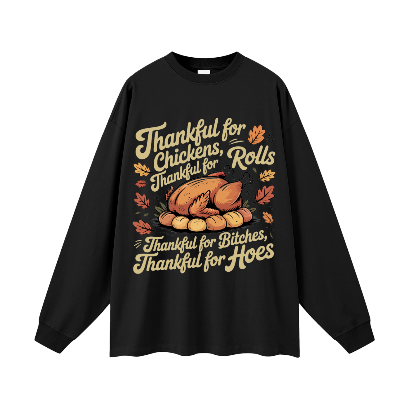 Thanksgiving Oversized Long Sleeve T-Shirt