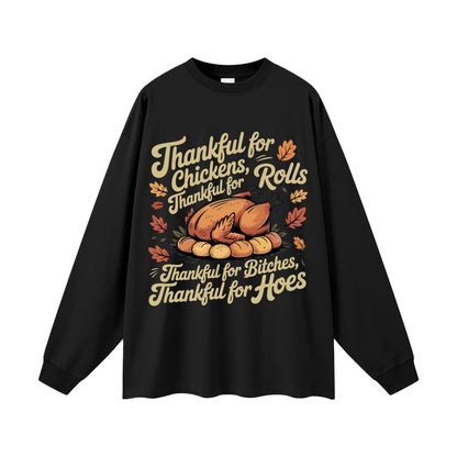 Thanksgiving Oversized Long Sleeve T-Shirt