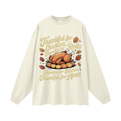 Thanksgiving Oversized Long Sleeve T-Shirt