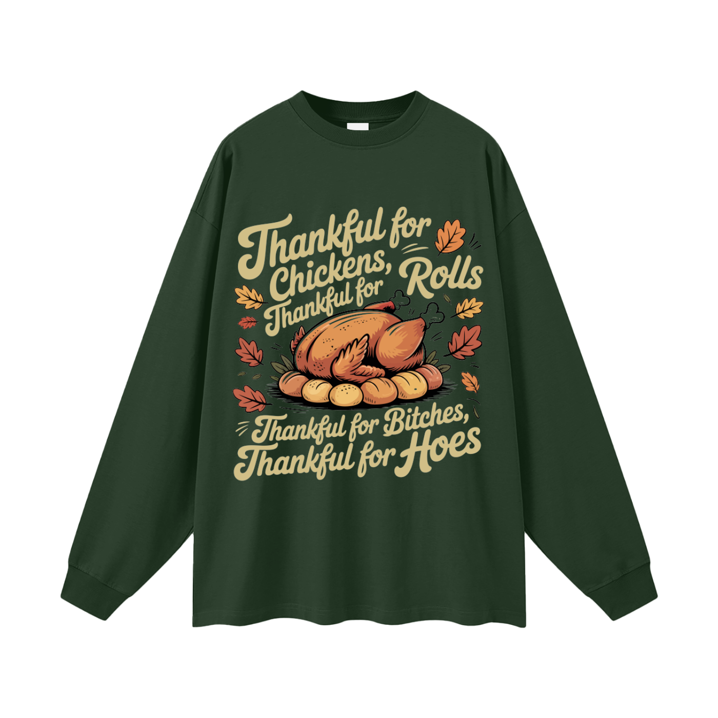 Thanksgiving Oversized Long Sleeve T-Shirt