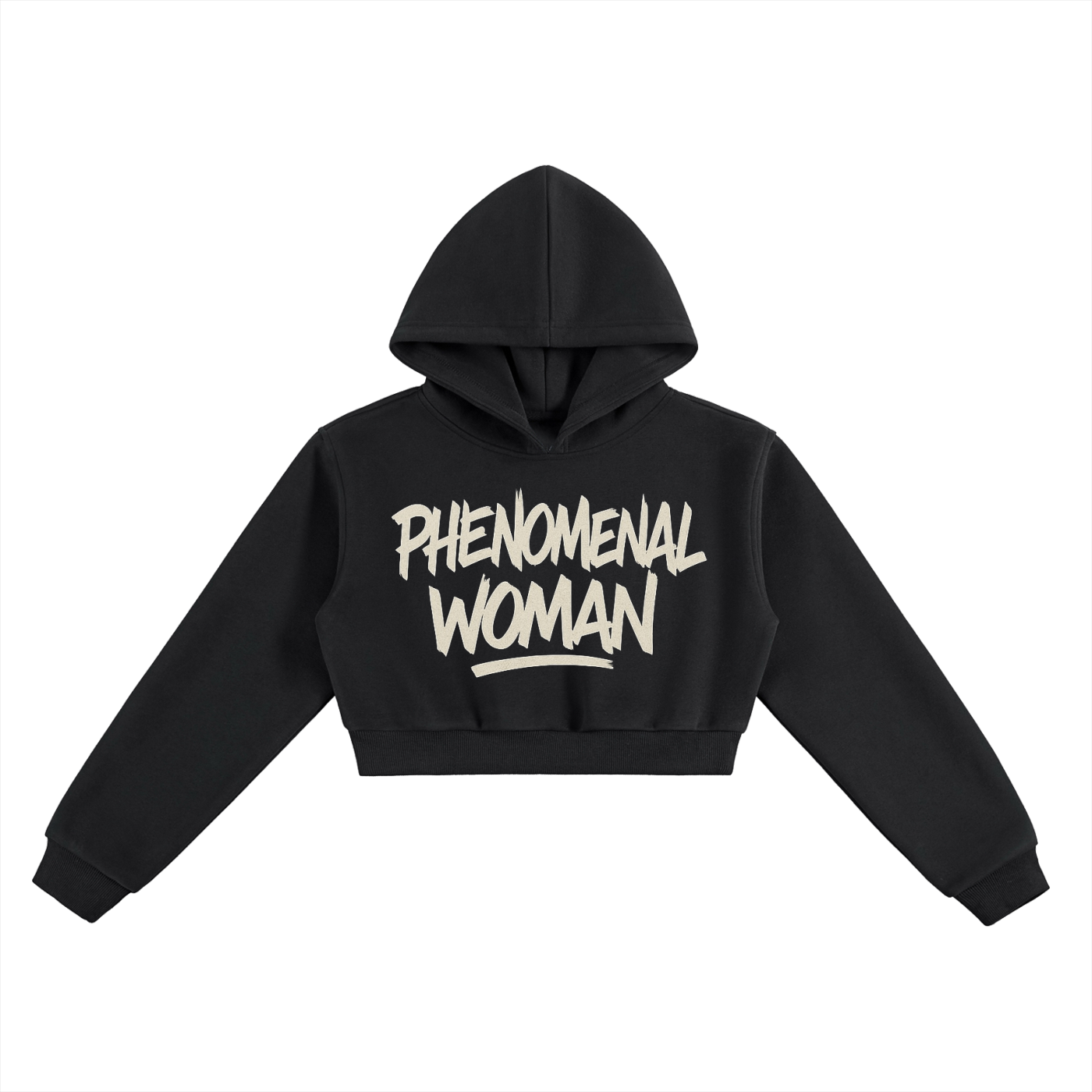 Phenomenal Woman Cropped Hoodie