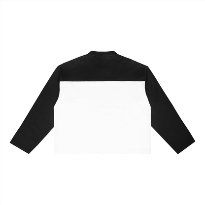 Thanksgiving Sun Fade Color-Block Long Sleeve T-Shirt