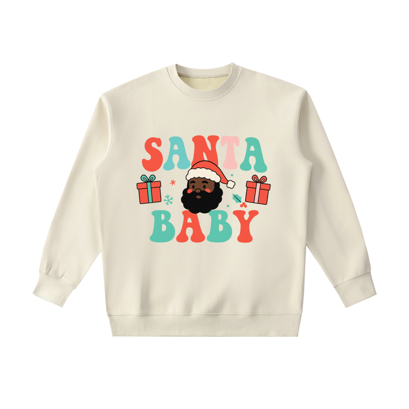Black Santa Crewneck Sweatshirt