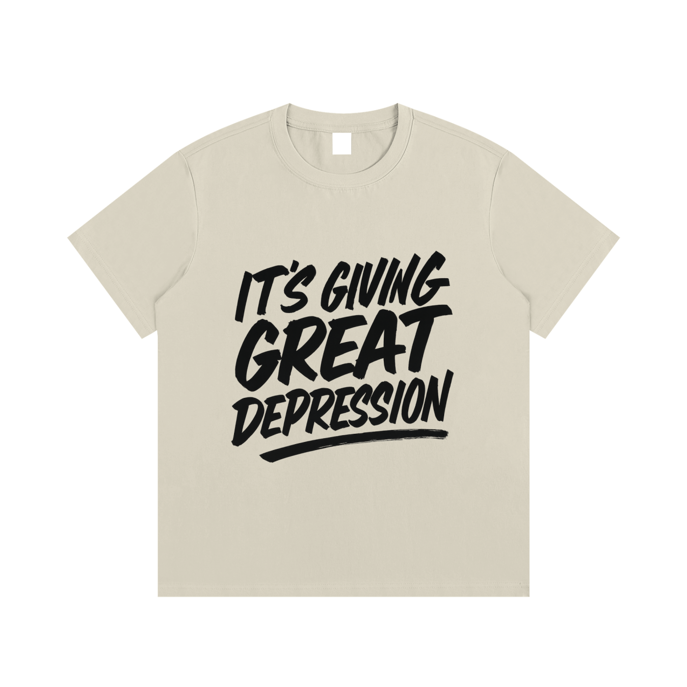 It's Giving Great Depression Cotton T-Shirt