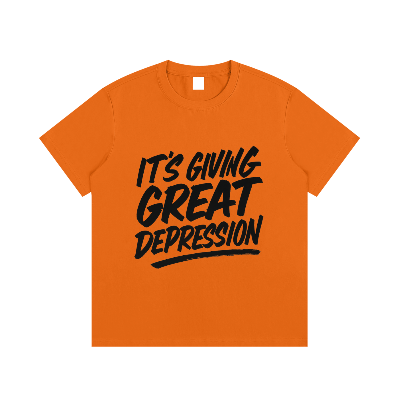 It's Giving Great Depression Cotton T-Shirt