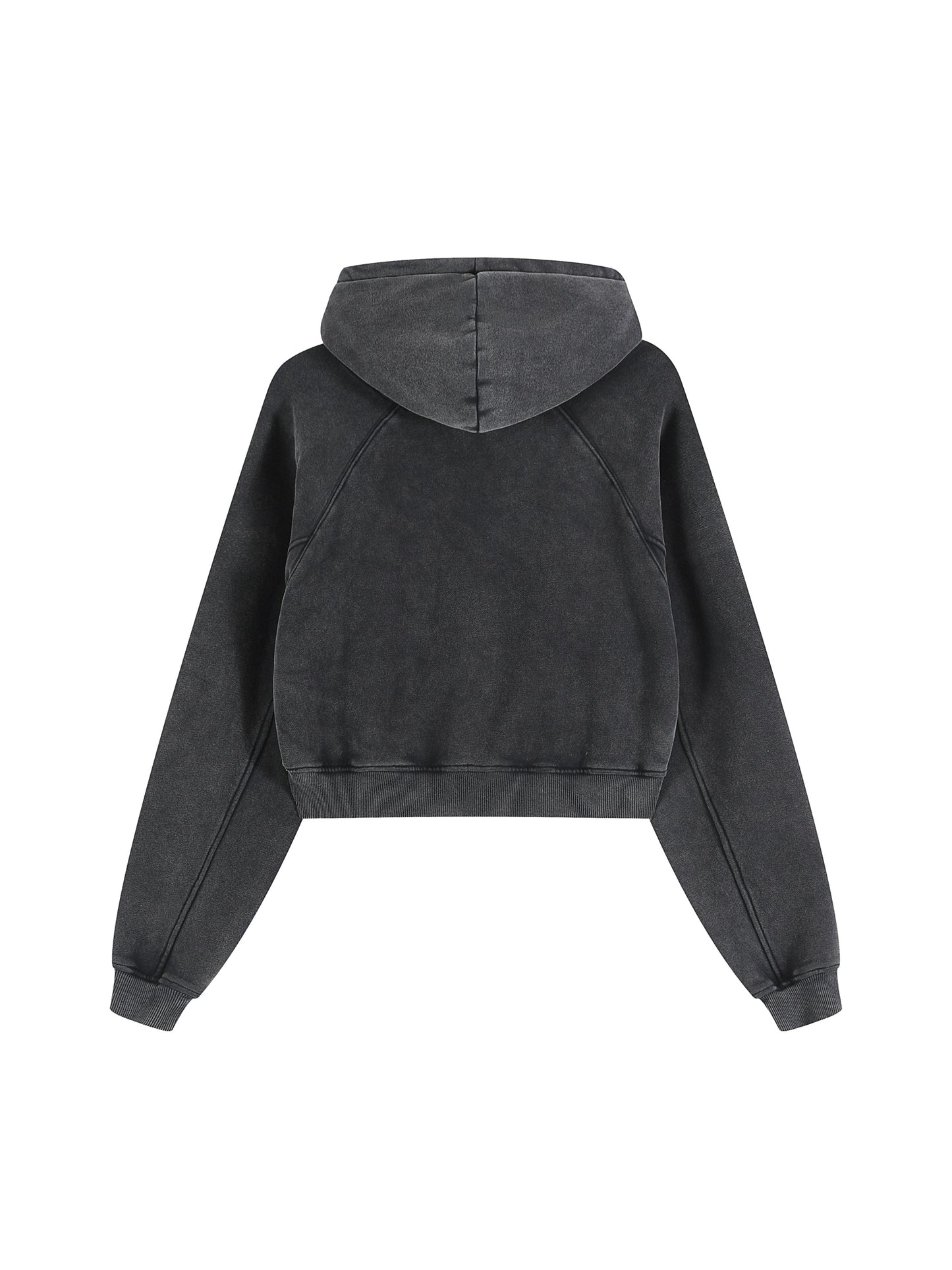 On Wednesdays Snow Washed Cropped Hoodie